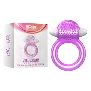 Vibrador de penis de silicona mèdica, consolador fort, vibració per a home, masturbació per retardar l'ejaculació, anell vibrador, producte sexual, joguines eròtiques