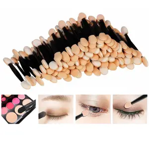 Hot 5/30/50/100PCS štětec na oční stíny štětce na make-up Oboustranné houbičky Nylonová sada nástrojů na make-up štětec na oční stíny kosmetický aplikátor