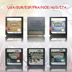 NDS Game Cartridge Pokemon Series Platinum Pearl Diamond HeartGold SoulSilver USA/EUR/FRA/ITA/NOE/AUS/ESP version til NDS