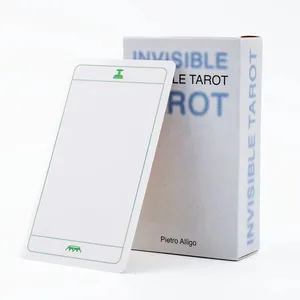 Invisible Tarot 78 Blank Cards Create Your Own Tarot Deck 10.3*6cm Practicing Your Vision of the Invisible For Family Party