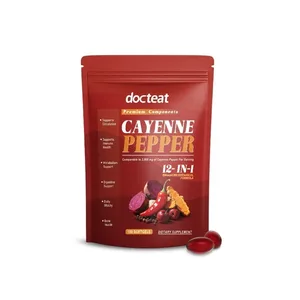 Cayennepepper softgels med chilipepperfrøolje berberin og vitamin E støtter normal fordøyelsesetabolisme og immunhelse