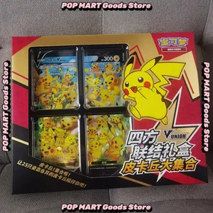 Ada Stok 100% Asli Pokemon Ptcg Card Quartet Coupling V-Union Gift Boxes Pikachu Big Gather Moru Baker Mew-Two Ptcg Box