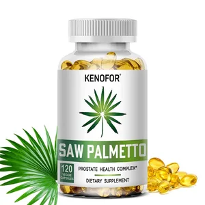 Extracto de Saw Palmetto, suplemento para la salud de la próstata, apoyo al crecimiento del cabello para ayudar a mantener la frecuencia normal de micción, cápsulas veganas