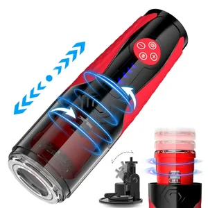 Masturbateur télescopique rotatif pour homme, automatique, tasse, équipement de Masturbation vaginale, jouets sexuels pour hommes, fournitures pour adultes