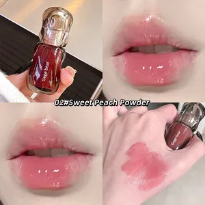 Gege Bear Crystal Gloss Ерін Реңі — Күз/Қыс Ылғалдандыратын Формула Айна-Жылтыр Аяқтау Жастық Толтырғыш әсері
