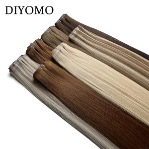 160g หนา PU คลิปต่อผมมนุษย์ไม่มีรอยต่อ Weft เทปคลิปสำหรับหนาผมดิบที่มองไม่เห็นผม
