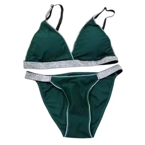 النساء Wirefree حمالة صدر وسراويل داخلية مجموعة مبطن Bralette منخفضة الارتفاع بيكيني ملخصات مثير مجموعة الملابس الداخلية لينة مريح ملابس يومية الملابس الداخلية