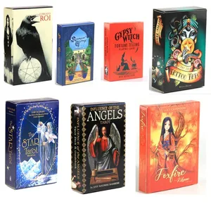 600 스타일 타로 카드 Lenormand Star foxfire angels 오라클 카드 보드 게임 마녀 oracle Deck-A