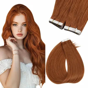 VeSunny Nastro per capelli nelle estensioni dei capelli Nastro per estensioni dei capelli veri in rame nelle estensioni dei capelli Nastro invisibile per capelli veri umani