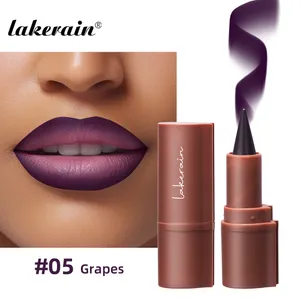 Lakerain Lip Liner Matte Preto Marrom Veludo Batom À Prova D 'Água Não Pegajoso Contorno Tint Lipliner Crayon Lip Maquiagem