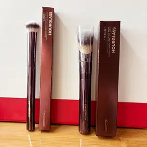 Set di pennelli per carnagione ambientale a clessidra Kit di pennelli per trucco per correttore per fondotinta Soft Glow da 2 pezzi per una finitura senza soluzione di continuità
