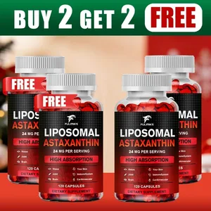Mua 2 Tặng 2! Viên nang Astaxanthin 24mg tự nhiên cao cấp - Chất chống oxy hóa mạnh nhất thế giới cho mắt và hỗ trợ miễn dịch