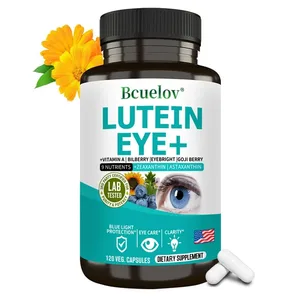 A-vitamin zeaxantint tartalmazó lutein-kiegészítő asztaxantint és fekete áfonya kivonatot a látás és a szem egészségének támogatására