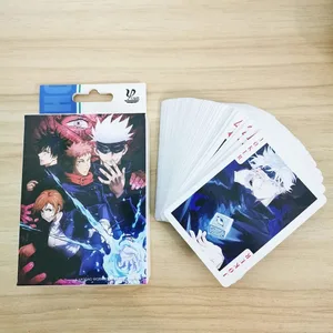 54st kort Anime Jujutsu Kaisen Poker Toy Satoru Gojo Cosplay Brädspelskort Inbunden samlingslåda