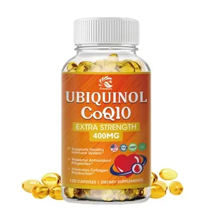 CoQ10 400mg 60/120 Veggie Caps (Vegan Non-GMO & Χωρίς γλουτένη) Συμπλήρωμα Συνένζυμου Q10 Αντιοξειδωτικό Ένζυμο COQ-10