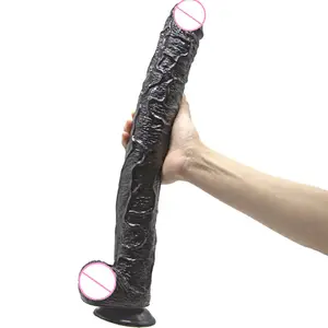 43 cm realistisk lang dildokan for kvinner Analsexleketøy Enorm stor falsk penis med sugekopp Fleksibel G-punkt Sexprodukt Sexbutikk