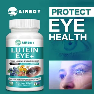 Ochi cu luteină - Sprijină sănătatea ochilor Reduce oboseala ochilor și ochii uscați Reduce daunele luminii albastre - cu astaxantina Vitamina A Afine