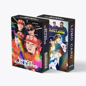 60 יחידות אלבום חדש LNGSHOT SHOT CALLERS Photocards מדבקות Kpop Merch Lomo כרטיסים סט אוהדים אוסף כרטיסי מתנות