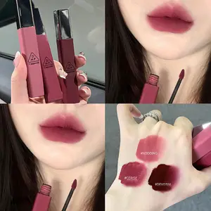 Cappuvini Matte Velvet Lip Glaze Hidratante Suave Lápiz labial de larga duración Maquillaje Brillo de labios