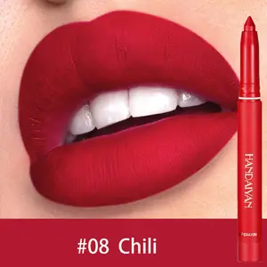 Gincu Ceri Merah Matte Kalis Air Pensil Pembaris Bibir Seksi Noda Noda Bogel Asli Pembaris Bibir Merah Jambu Mekap Kontur Bibir