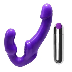 Corretja sense tirants al vibrador del consolador, control remot sense fil, vibració de doble penetració, productes per a adults, joguines sexuals per a dones lesbianes
