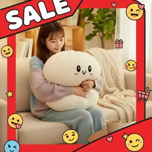 Büyük Hamur Squishy Peluş Oyuncak Yumuşak PET Doldurulmuş Kucaklama Yastık Sevimli Vapur Tasarım Ev Dekorasyon Çocuklar için Stres Giderici Oyuncak