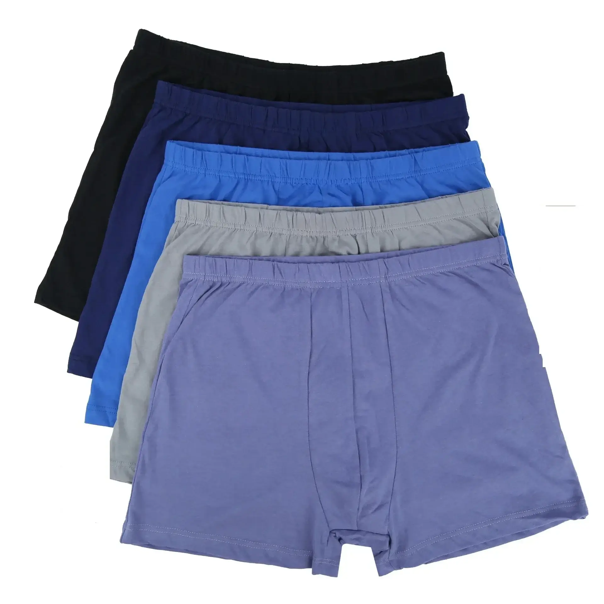 2st 100 bomull herr boxershorts Mjuka ventilerande underkläder Stora långa storlekar 8XL-10XL Bekväma Plus Size kalsonger för män