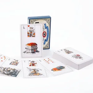 Talán Lenormand 52 kártyapakli 9,7*6,3 cm angol víziók kezdőknek, jóslás kiadású pakli társasjátékok