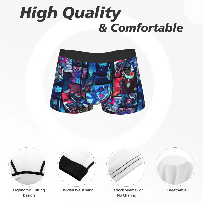 Slip da uomo Vox Boxer Pantaloncini Mutandine Intimo in poliestere Hazbined Hotel Mutande maschili novità S-XXL