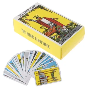 Hot Sell Rider Waite Věštění z tarotových karet Osobní použití Tarotový balíček Plná anglická španělská verze Desková hra Oracles Deck for Girl