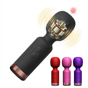 Mini stimulateur clitoridien AV vibrateur baguette avec 10 Modes de Vibration Portable vibrant pour G Spot mamelon adulte Sex Toy masseur