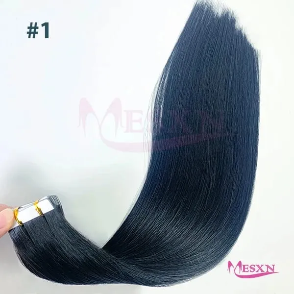 High Quality Tape in Extensions 100% Human Hair Invisible SKin Weft 12"-22" inch 613 color Adhesive Real Natural Hair For Women