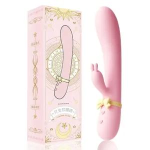 Kadın için vibratör seks oyuncak Silikon Tavşan Vibratör USB Şarj Edilebilir Su Geçirmez G-spot Uyarıcı Klitoral Stimülatör UYO