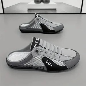 Fesyen Lelaki Selipar Separuh tapak kaki lembut Lelaki Musim Panas Kasut Kasual Bawah Bergaya Sneakers Tapak Lembut Zapatos De Hombre Plus Saiz 48