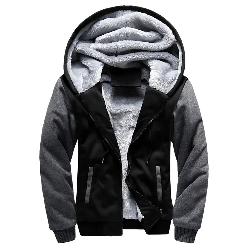 เสื้อแจ็คเก็ตผู้ชายอะนิเมะ Bleach Zip Up Hoodies อุ่นสำหรับชายขนแกะเสื้อแขนยาว Casual Hooded Streetwear ผู้ชายเสื้อฤดูหนาว