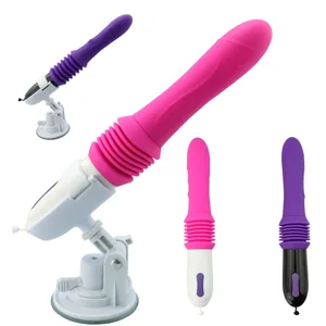Mașină telescopică cu tun telescopic cu telecomandă fără fir Dispozitiv de masturbare pentru orgasm cu vibrații pentru femei Jucărie sexuală pentru adulți