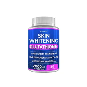 Turmeric Bearberry Vitamin Glutathione Skin Whitening Pills - 2000 mg - Αντισταθμίζει τις ελεύθερες ρίζες και μειώνει το οξειδωτικό στρες