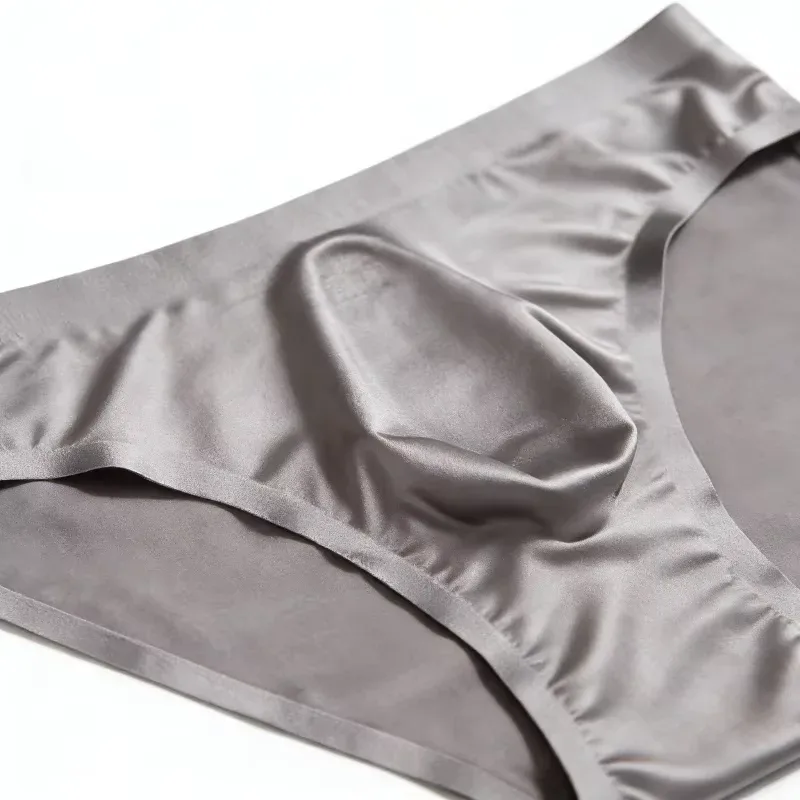 Cuecas tanga ultrafinas de seda gelo masculinas sexy cintura baixa g-string respirável sem costura t-back esportes roupa interior de fitness plus size 6xl