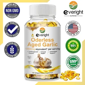 Oude knoflookextractcapsules geurloos met magnesiumchroom B1 en B9 Ondersteuning van het immuunsysteem Hart Cardiovasculair gezondheidssupplement