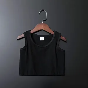 Bandaged chest clip vest top breathable elastic chest clip vest women's tight elastic vest