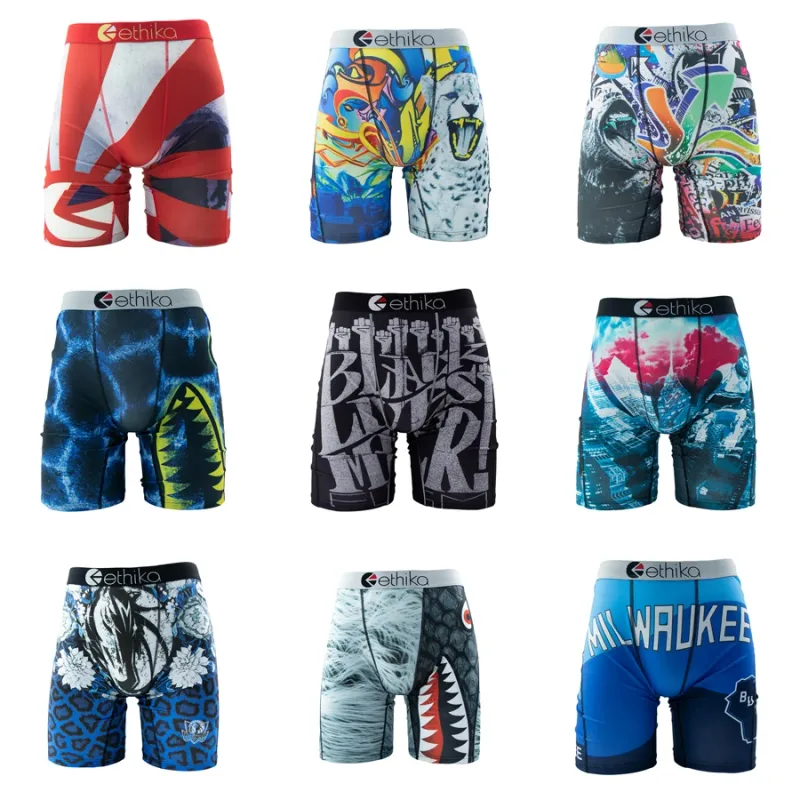 Boxers de ropa interior para hombre, 1 Uds., calzoncillos de natación para hombre con entrepierna de malla transpirable sexy, bragas de talla grande para hombre, calzoncillos tipo bóxer para hombre 3256809681521194