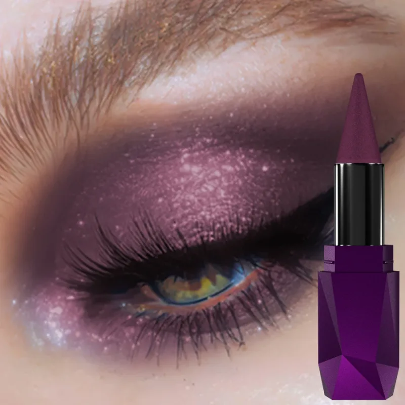 25barevná 1ks perleťová tyčinka na oční stíny voděodolná dlouhotrvající třpytky a matná barva oční stíny make-up na obličej Kosmetika dárek