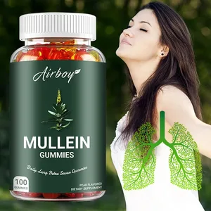 Gomas de verbasco - apoia pulmões limpos e saúde respiratória, desintoxicação natural, função imunológica aprimorada