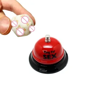 Mag-asawang Nang-aakit sa Red Metal Sex Nakakatuwang Table Ring Bell Sex Bell Ring Toy Game Novelty Gift Creative Red Bell