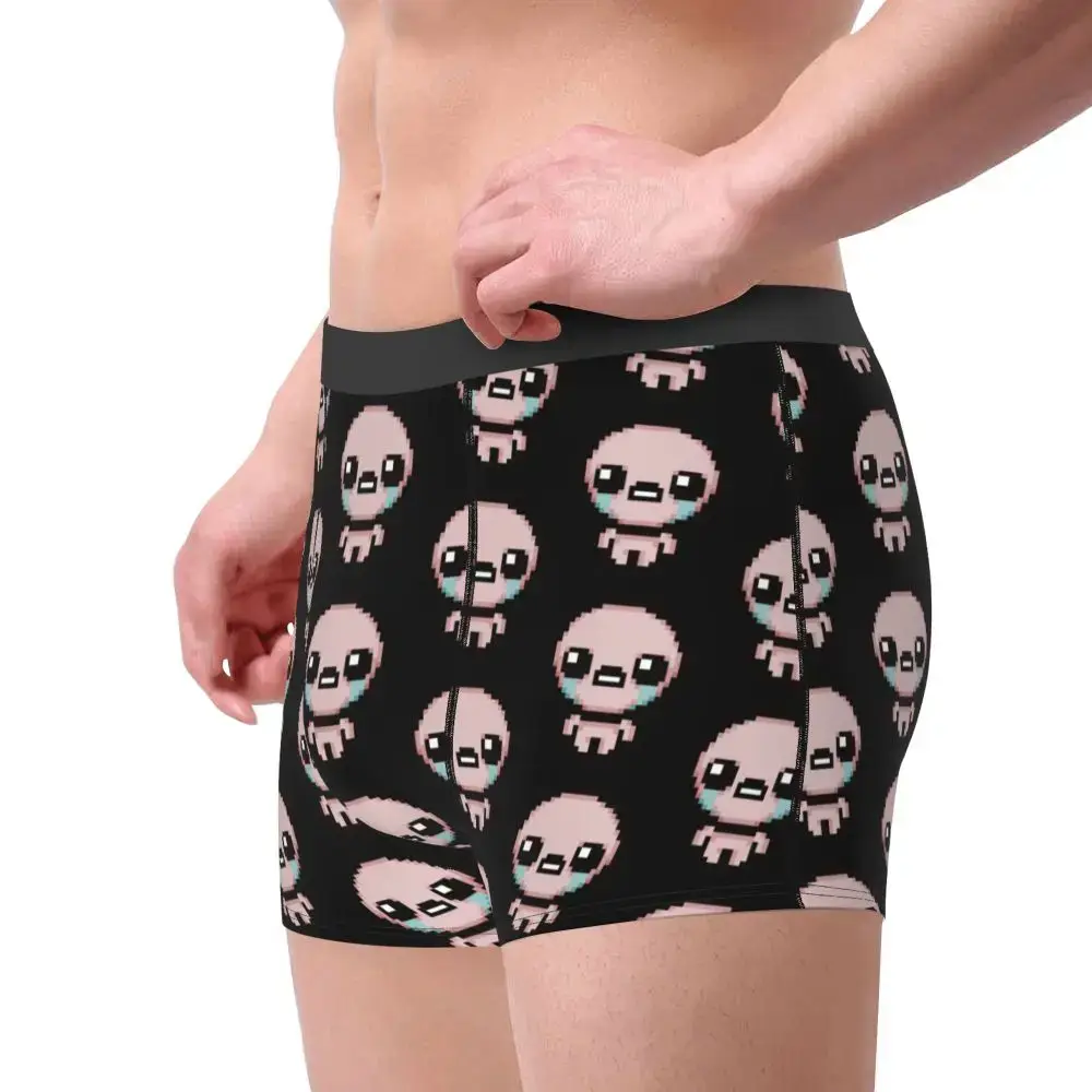 The Binding Of Isaac Pixel ชุดชั้นในชายเซ็กซี่พิมพ์ที่กำหนดเองกางเกงบ็อกเซอร์กางเกงขาสั้นกางเกงกางเกงนุ่ม