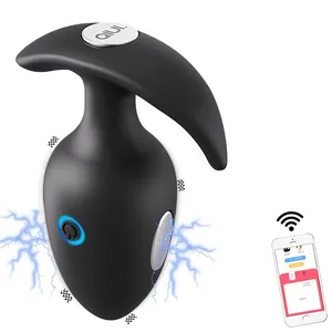 Thunderbolt choc électrique mâle masseur de Prostate APP contrôle vibrant godemichet Anal électrique Anal vibrateur jouets sexuels pour hommes