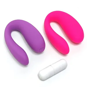 U-Shape Clitoral Stimulator Naisusuot Babae Vaginal Vibrator G-spot Massager Maliit na Makapangyarihang Bullet Vibrator Portable Sex Toys