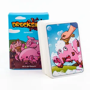 베스트 셀러 아이 선물 파티 카드 Drecksau 카드 보드 게임 10.7*7.6cm 새로운 도착