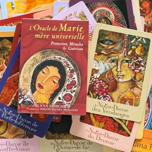 L'Oracle De Marie Mère Universelle Versione francese Protection Miracles e Guérison Oracle Deck 44 Giochi da tavolo