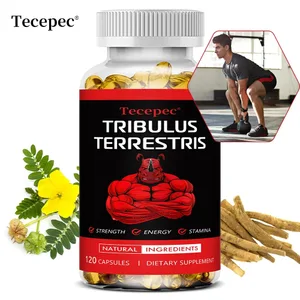 Tribulus Terrestris ekstraktkapsler - med Maca Ashwagandha - Energiutholdenhet og naturlig energi ikke-GMO
